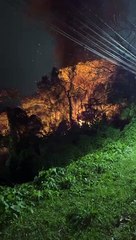 Casas pegam fogo em Cabeçudas