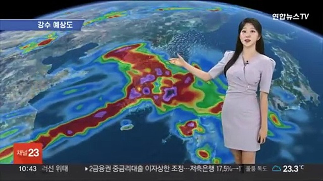 [날씨] 장마 영향 전국 강하고 많은 비…낮 더위 계속