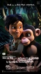 Jungle monkey hunting  #wildlife #animals #tiger #funny #cute #mammals #elephant #lion #animation (1)