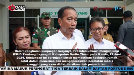 Presiden Jokowi Tinjau Kesiapan RSUD Tamiang Layang Terima Peralatan Medis Modern
