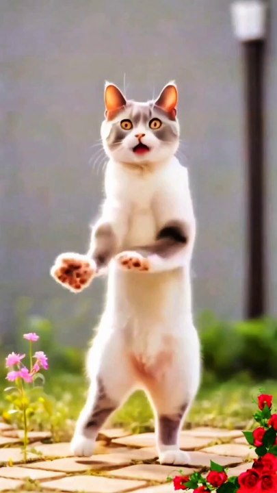 Cute cat dance❤️