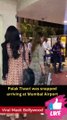 Palak Tiwari was snapped arriving at Mumbai Airport