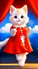 Cute cat dance.Please like and share also follow for more ai videos