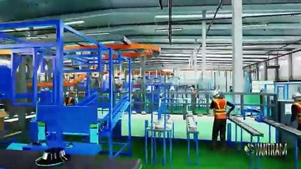 Revolutionizing Manufacturing: A 3D Architectural Walkthrough of a Futuristic Factory