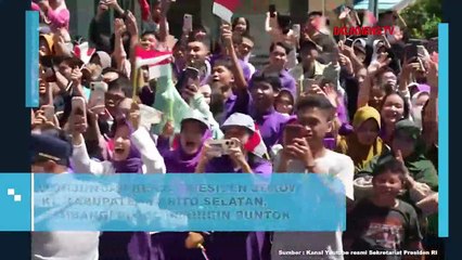 Kunjungan Kerja Presiden Jokowi Ke Kabupaten Barito Selatan, Sambangi Plaza Beringin Buntok