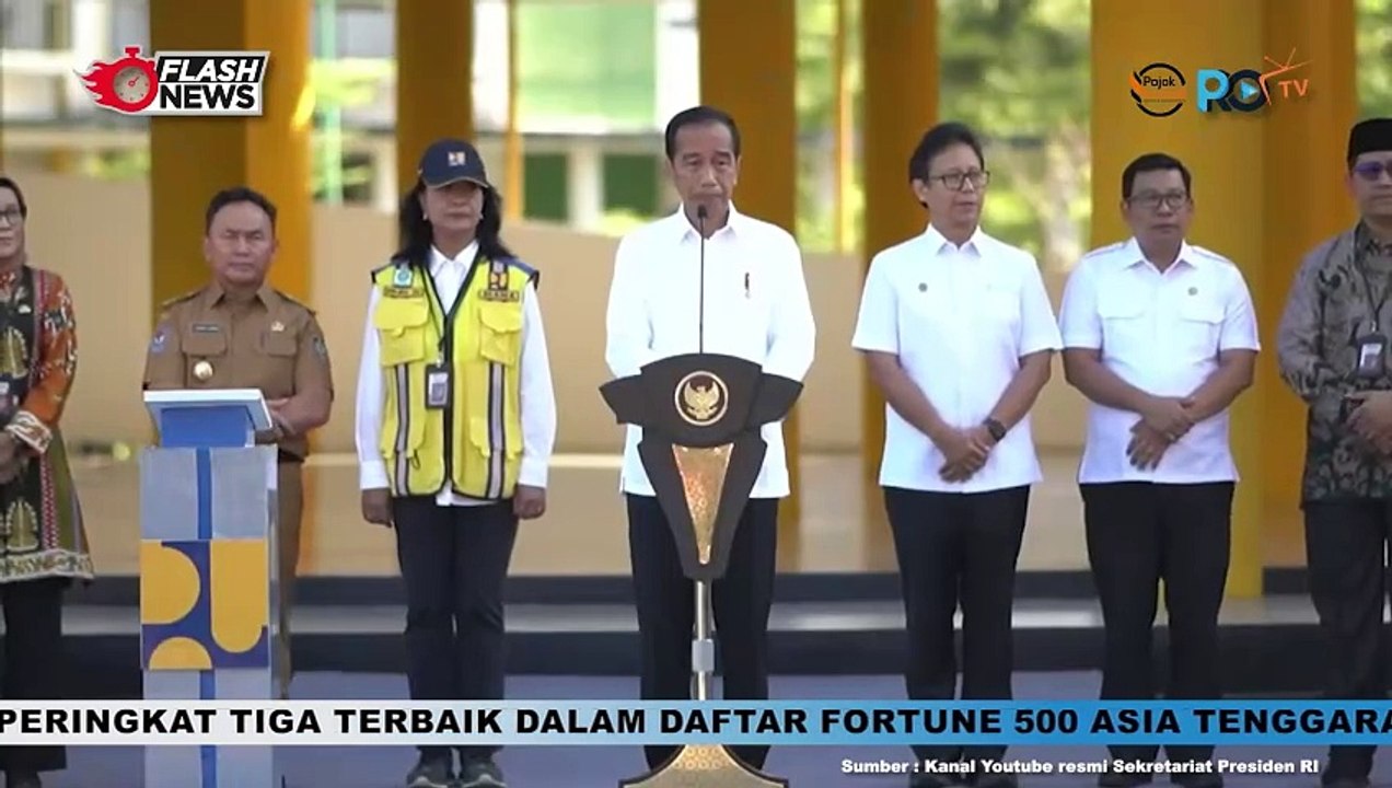 Jokowi Resmikan Pembangunan, Rehabilitasi, dan Renovasi Sarana Pendidikan di Kalimantan Tengah