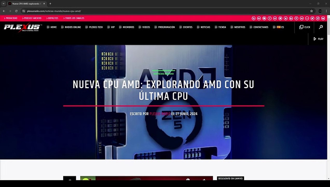 Plexus News: Nueva CPU AMD: explorando AMD con su última CPU