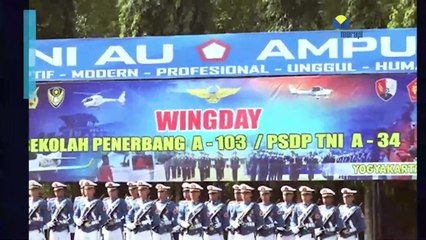 Upacara Wingday Sekbang A-103/PSDP TNI A-34 dan Sekbang PTAA A-6 di Lanud Adisutjipto