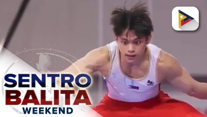 Filipino gymnast Carlos Yulo, nagtungo ng France bilang paghahanda sa Paris Olympics