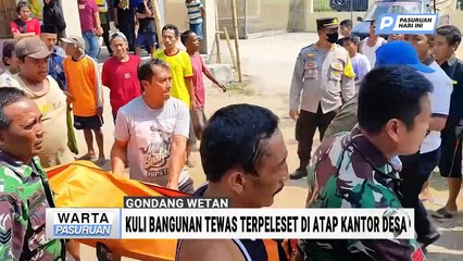 Kuli Bangunan Tewas Terpeleset di Atap Kantor Desa Lajuk