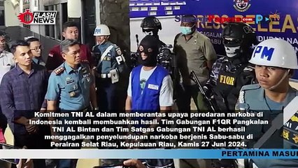 TNI AL Gagalkan Upaya Penyelundupan Narkoba Jenis Sabu-sabu di Bintan Riau
