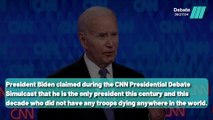 Biden Claims No Troops Died Under His Watch