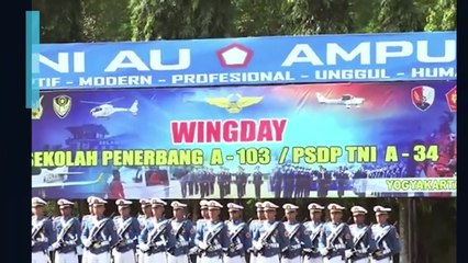 Upacara Wingday Sekbang A-103 / PSDP TNI A-34 dan Sekbang PTTA A-6 di Lanud Adisutjipto