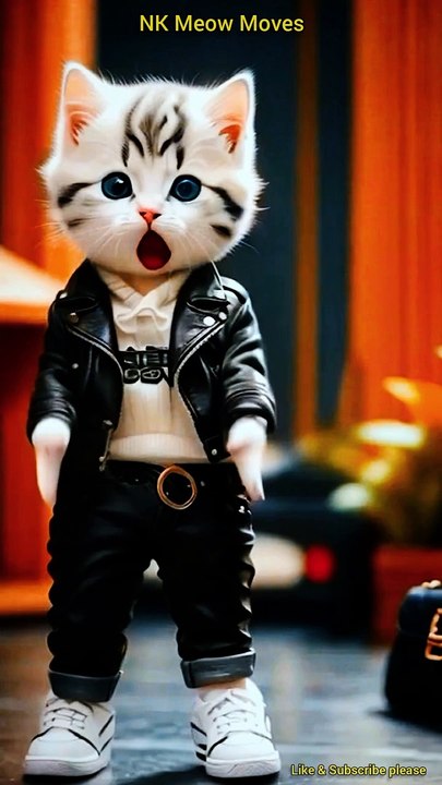 Dashing cat dance.