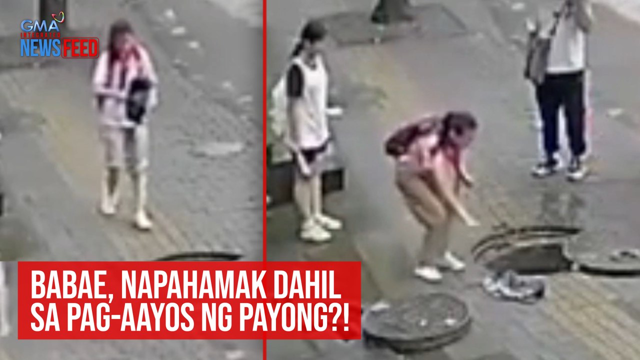 Babae, napahamak dahil sa pag-aayos ng payong?! | GMA Integrated Newsfeed