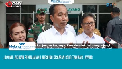 Jokowi Lakukan Peninjauan Langsung Kesiapan RSUD TAMIANG LAYANG