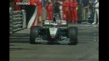 GP Monaco 1999 F1 (RAI . ITA) - Dettaglio sul alettone posteriore di Alexander Wurz