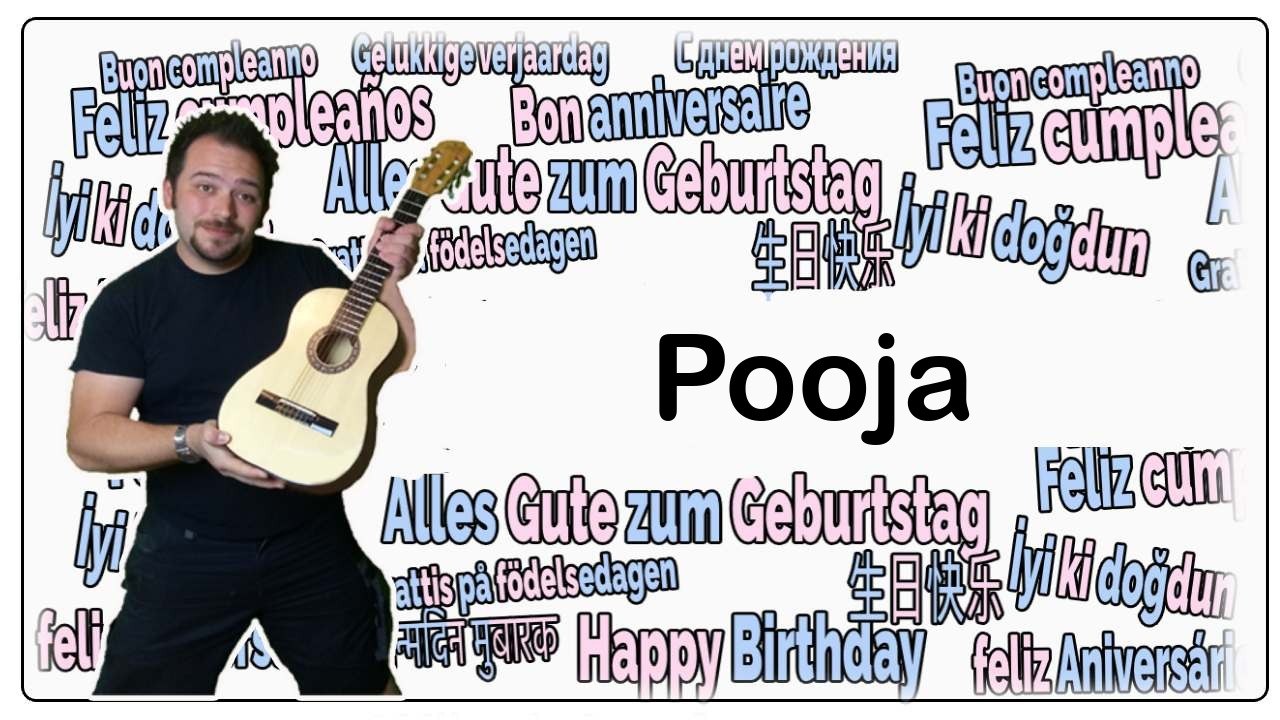 Happy birthday, pooja! geburtstagsgrüße an pooja