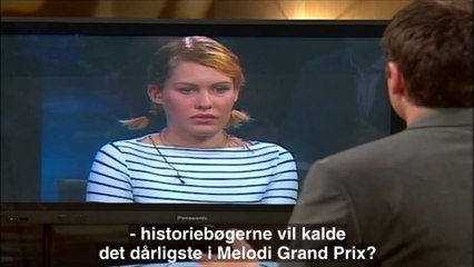 Hør Malene Mortensen fortælle om det skuffende resultat få dage efter Eurovision-finalen |2002| DR