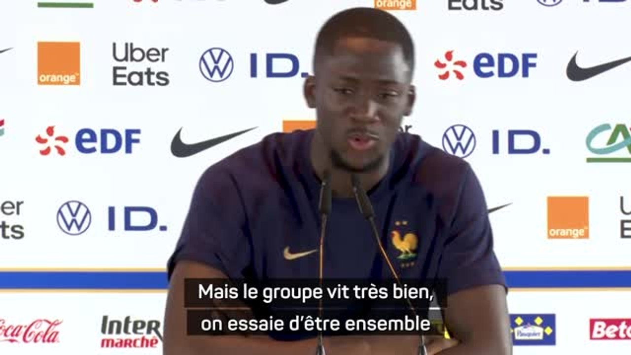 Bleus - Konaté : "J’ai lu certaines choses sur les réseaux sociaux... Le groupe vit très bien"