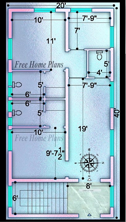 20x40 Home Plan 451
