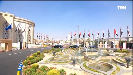 لحظة وصول الرئيس السيسي مقر انعقاد مؤتمر الاستثمار المصري الأوروبي