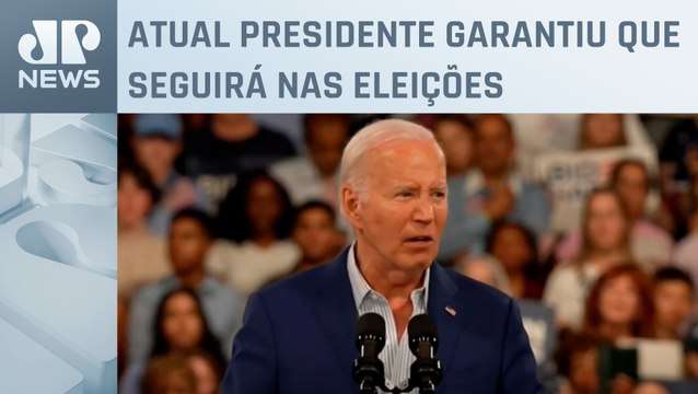 Trump diz não acreditar na desistência de Joe Biden pela presidência dos EUA