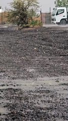 Hail can be seen amid summer heat