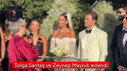 Tolga Sarıtaş ve Zeynep Mayruk dünyaevine girdi