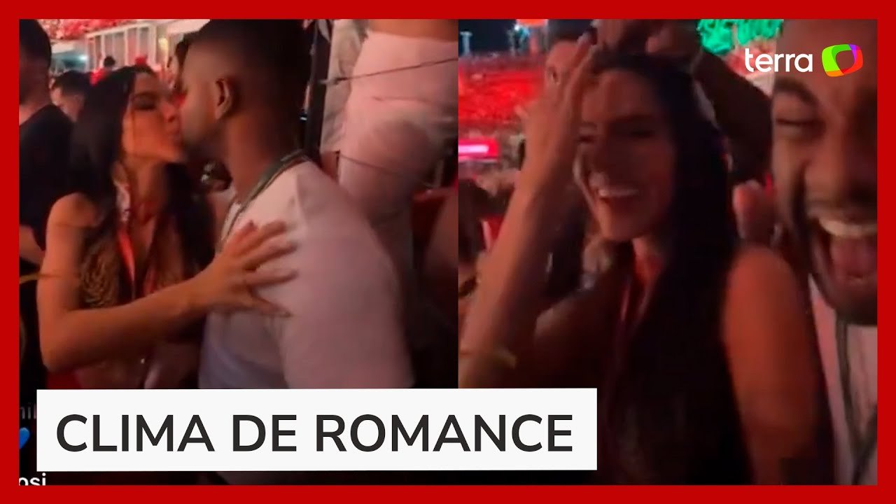 Davi Brito e musa do Boi Garantido aparecem dando selinho após flerte nas redes sociais