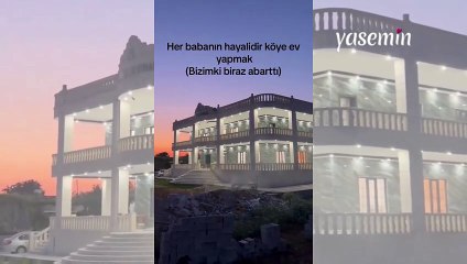 Böyle köy evi görmediniz! Köy sevgisini abartan baba yaptırdığı evle şoke etti