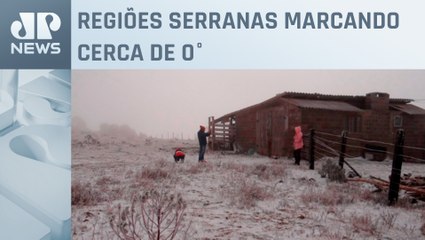 Santa Catarina tem alerta para geada