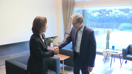 나경원, MB 예방...李 "당정 힘 모아야...분열 안 돼" / YTN