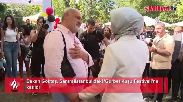 Bakan Göktaş, Santralİstanbul'daki 'Gurbet Kuşu Festivali'ne katıldı