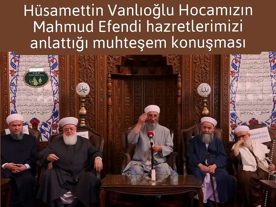 Hüsameddin Vanlıoğlu Hoca Konuşması