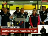 Pdte. del CNE Elvis Amoroso instó a la participación este domingo 30-J al simulacro electoral