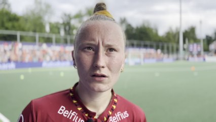Charlotte Englebert après Belgique - Grande-Bretagne (1-1)