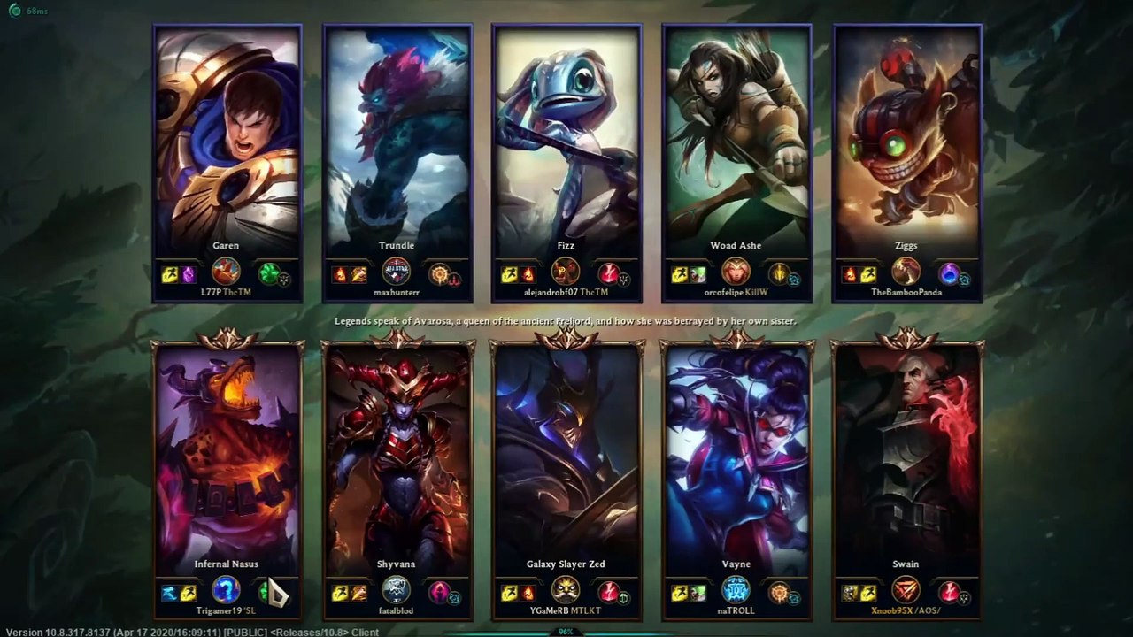 Swain Vs Ziggs Supp - League Of Legends Ranked Gameplay  12 2020 04 27