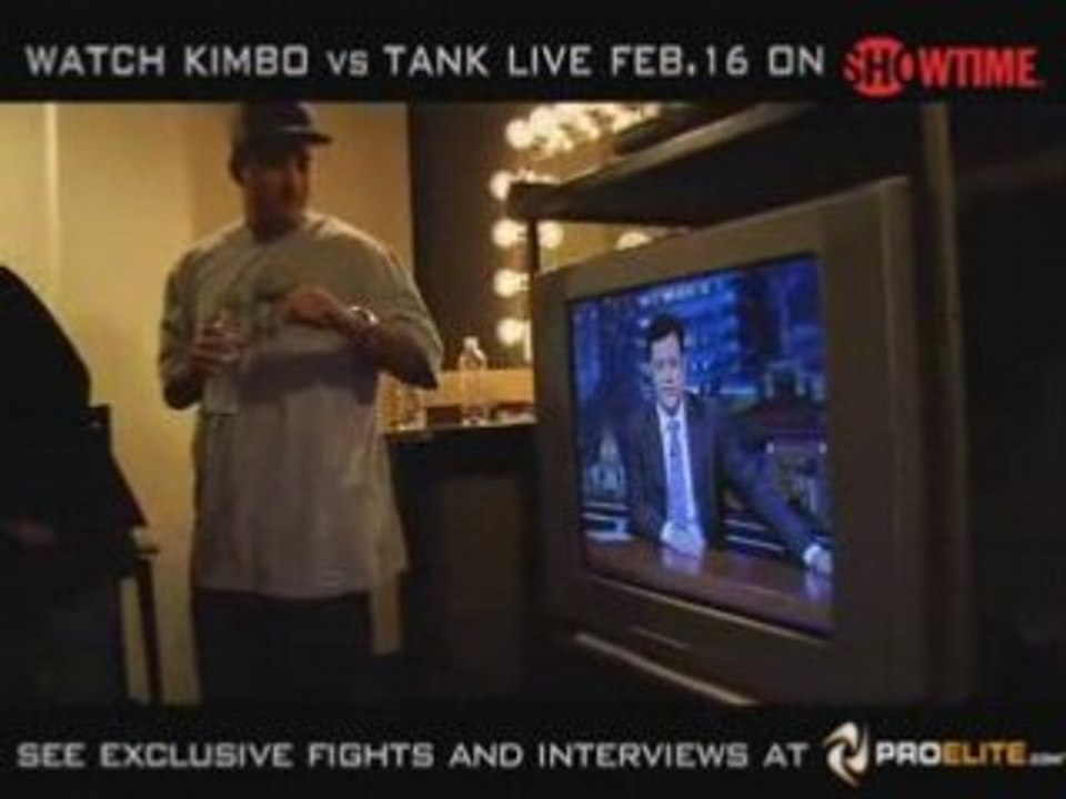 Kimbo on Kimmel - behind the scenes