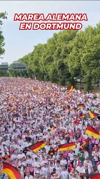 La afición alemana inunda las calles de Dortmund