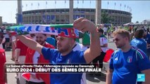 Euro 2024 : coup d'envoi des huitièmes de finale avec Suisse-Italie et Allemagne-Danemark