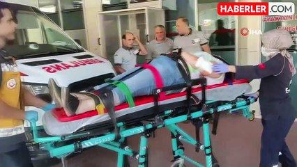 Bursa'da otomobil akaryakıt istasyonuna girdi, sürücü yaralandı