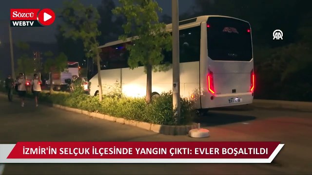 İzmir'in Selçuk ilçesinde orman yangını çıktı: Evler boşaltıldı