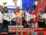 En el edo. Apure fueron entregados más de 6 mil 500 cargos en educación por la VenApp
