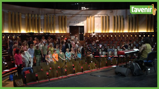 Emmanuel Pi Djob et la chorale du Tournai jazz festival