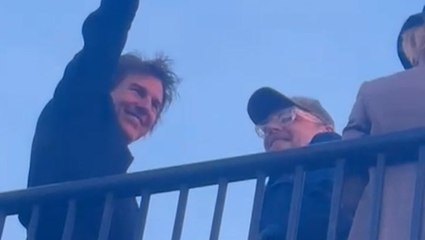 Watch: Tom Cruise and Simon Pegg enjoy Glastonbury crowd singalong