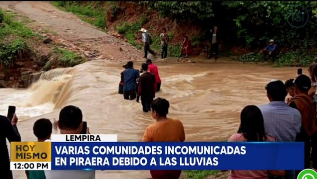 Varias comunidades incomunicadas en Piraera, debido a las lluvias