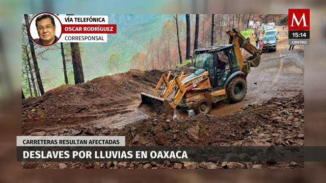 Las fuertes lluvias han causado deslaves en diversas áreas de Oaxaca