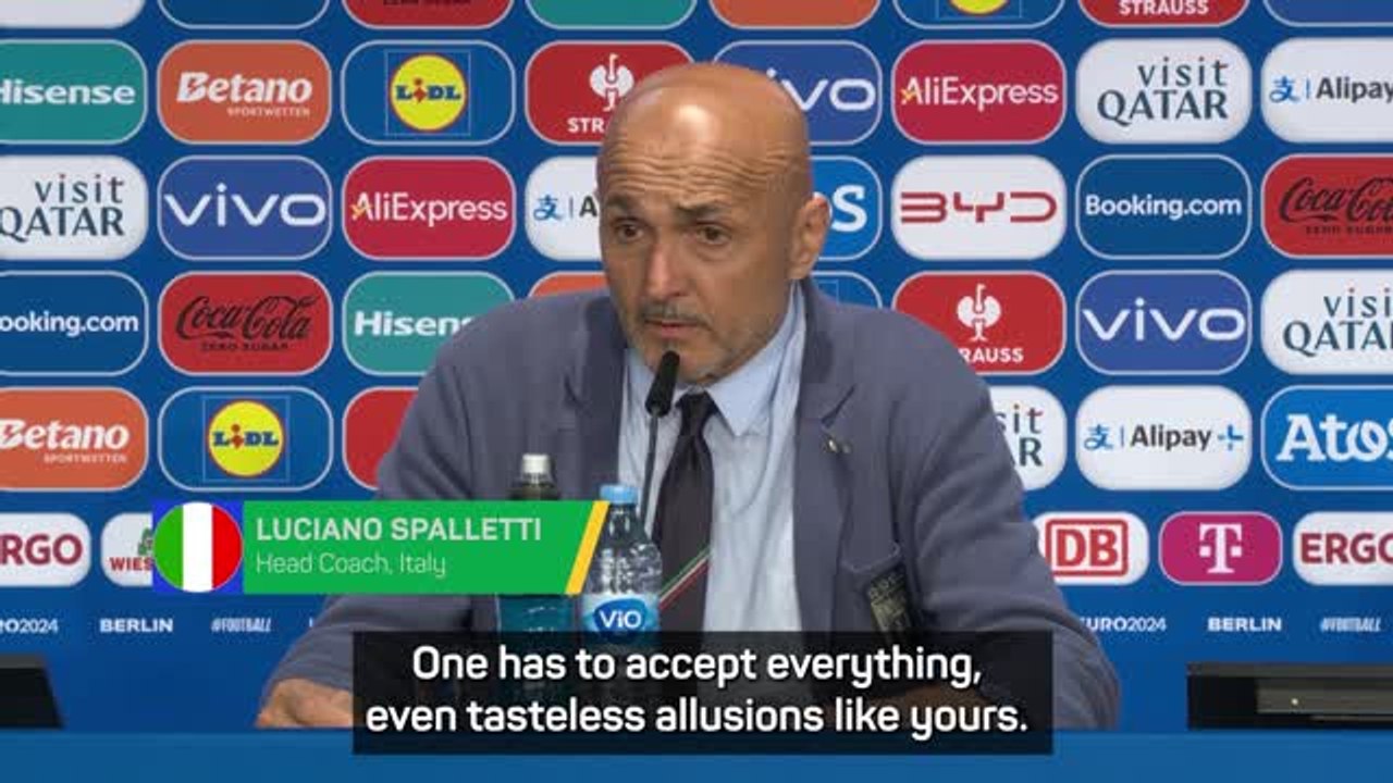 Spalletti lashes out at journalist for 'tastele...