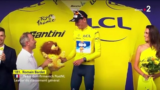 Étape 1 : Romain Bardet revêtit le maillot jaune pour la première fois de sa carrière